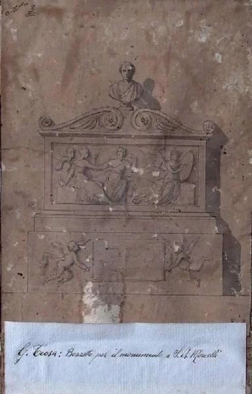Giuseppe Teosa-65-Monumento funebre per Stefano Antonio Morcelli  - Pinacoteca Repossi, Chiari, Brescia 1